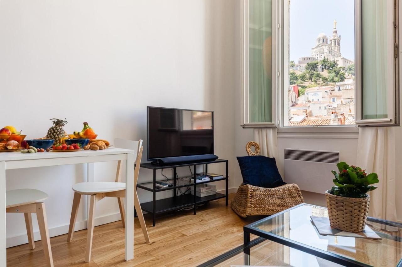 La Bonne Mere - Superbe Appartement Vue Notre Dame Marseille Luaran gambar